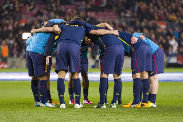 Barcelona players — Stock Photo, Image