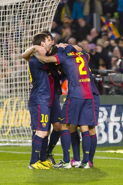 Célébration des objectifs FC Barcelone — Photo