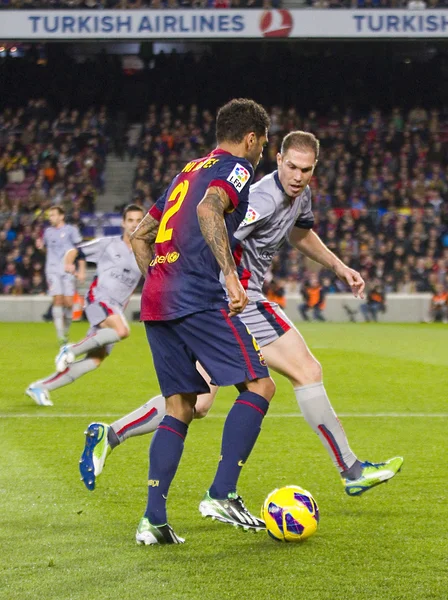 Dani alves v akci — Stock fotografie