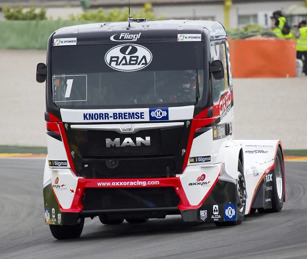 Europejskiej Truck Racing Championship — Zdjęcie stockowe