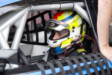 Nicolo Rocca compete at Race of Whelen Nascar Euro Series