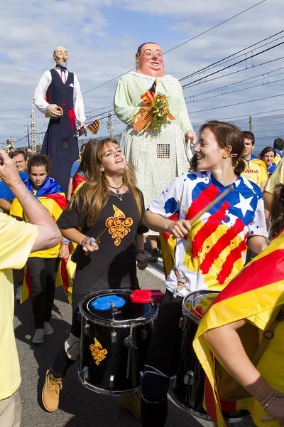 Ruch niepodległości-Kataloński — Zdjęcie stockowe