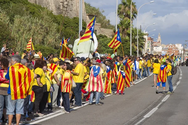 Movimento de independência catalã — Fotografia de Stock