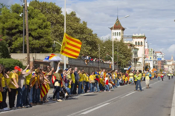 Movimento de independência catalã — Fotografia de Stock