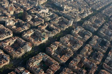 Barcelona havadan görünümü