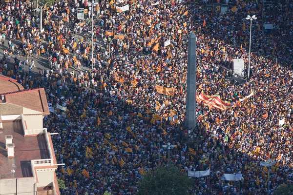 Barcelona rally for uafhængighed - Stock-foto