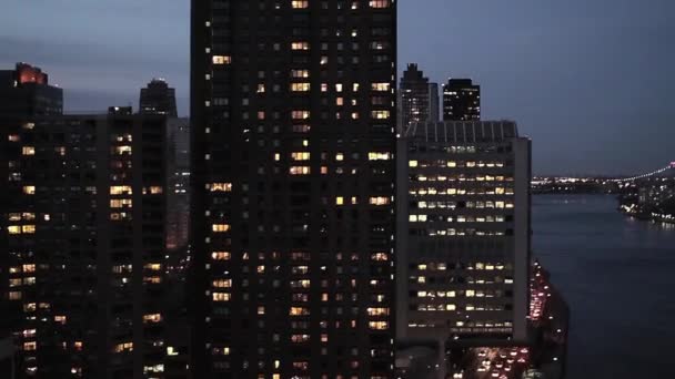 Skyline van New York — Stockvideo