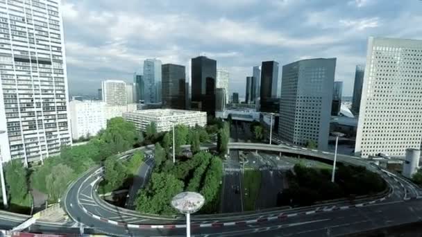 Panorama mrakodrapů — Stock video