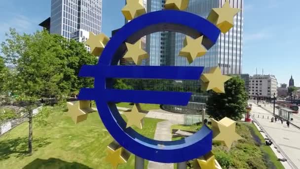 Signo euro — Vídeos de Stock