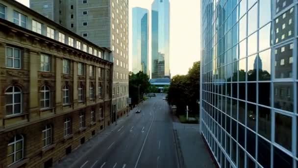 Rascacielos vista ciudad . — Vídeo de stock