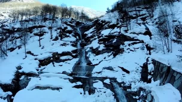 Fiume di montagna. — Video Stock