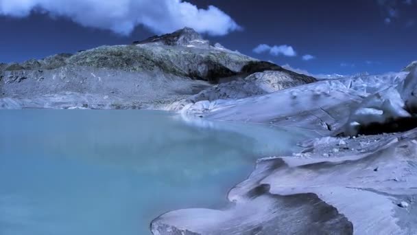Lago ghiacciaio — Video Stock