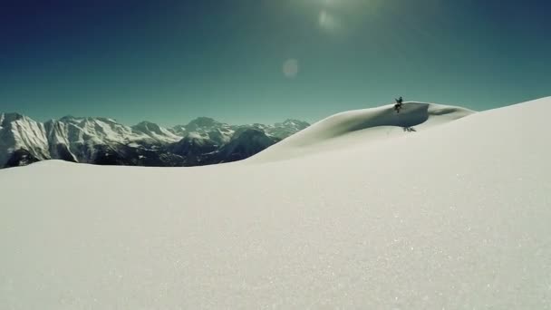 Paisagem coberta de neve — Vídeo de Stock