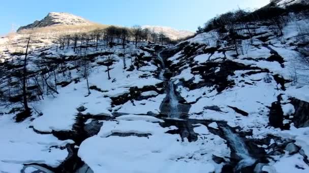 Fiume di montagna. — Video Stock