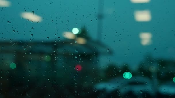 Rainy window — Stock Video