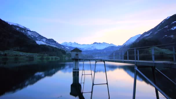 Vista panoramica sul lago . — Video Stock