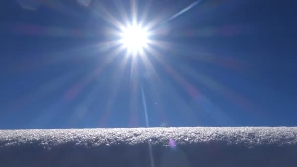 Vista da paisagem da neve — Vídeo de Stock