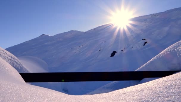 Coucher de soleil montagne — Video