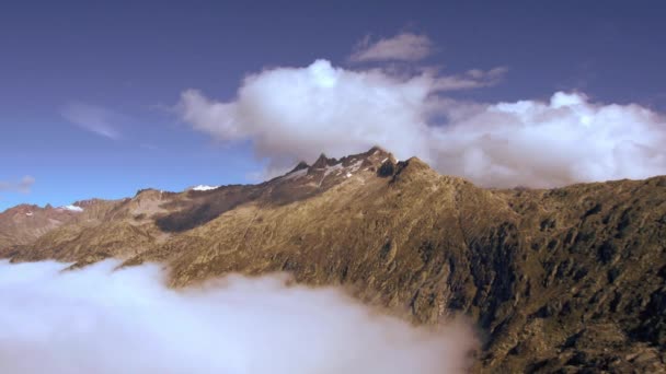 Niebla montaña panorama — Vídeos de Stock