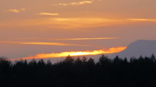 Céu crepúsculo por do sol — Vídeo de Stock