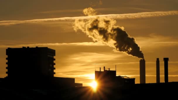 Pollution smoke cloud — Stock Video