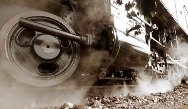 Buhar motoru tren tekerlekler