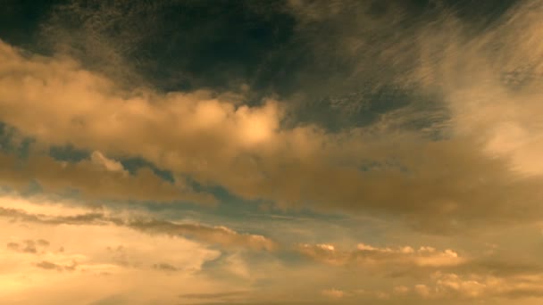 Himmel Wolkenlandschaft Hintergrund — Stockvideo