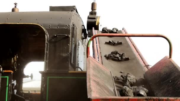 Cargando carbón en tren — Vídeos de Stock
