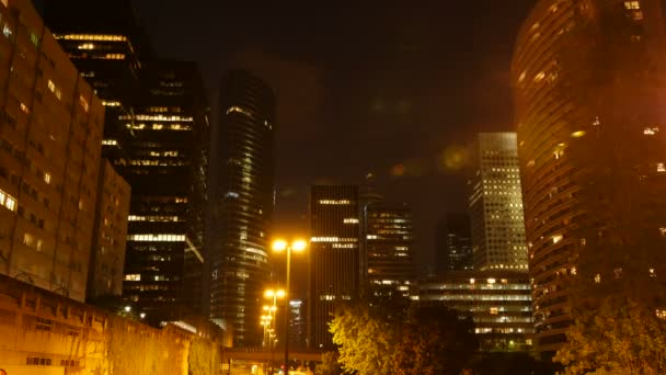 Noites luzes da cidade — Vídeo de Stock