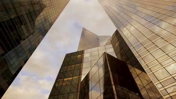 Business glass buildings — Stock Video