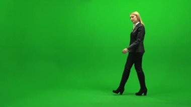 Yeşil ekran üzerinde yürüme işkadını