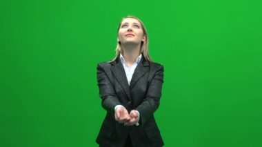 Yeşil ekranda ararken işkadını