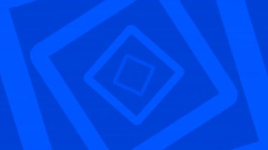 Yuvalanmış kare çerçeveli mavi elmas spiral, yüksek kontrastlı kobalta dönüşüyor.