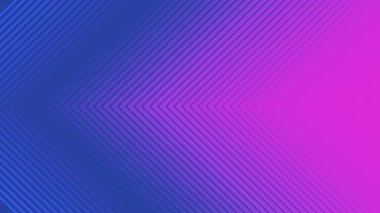 Mavi ve pembe simge çizgileri parlayan mor merkezle çerçeveyi süpürüyor.