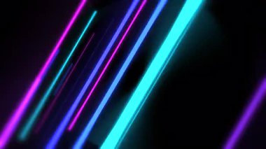 hızlı çapraz neon çizgileri pembe, cyan ve mavi yüksek hız ve kaygan hareket yaratır
