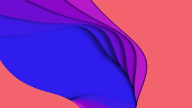 mercan arkaplan kobalt dalgası katmanlı süpürme, canlı mavi ve mor kıvrımlı dinamik akış
