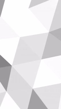 Yumuşak gri yüzlü, parlak beyaz tonlu Highkey Polygon Mozaiği, markalaşma ve editörlük için ideal minimum bileşim