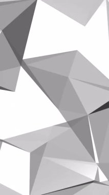 Keskin Yüzlü Prismatik Düşük Kristal Arkaplan, Yüksek Karşıtlık Kenarlıkları ve Teknoloji Tanıtımları için Dinamik Geometri, Müzik Görselleri