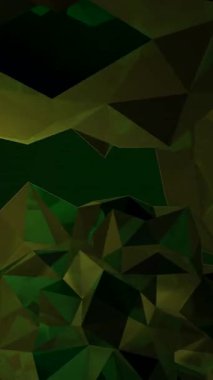 Yeşil Lowpoly Üçgenleri Keskin Dağ Şekilleri Kara Gölgeler, Dokulu Çokgen Kümeleri