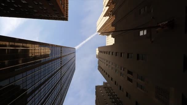 Arquitetura de edifícios de distrito de cidade — Vídeo de Stock