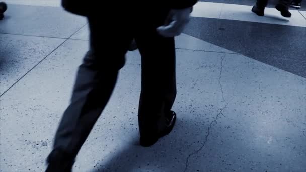 Workers walking on street — Stock Video