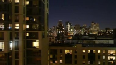 gece gökyüzü, gökdelenler