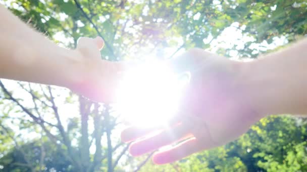 Person raising hands — Stock Video