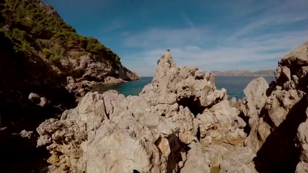 Panorama épico del paisaje marino — Vídeo de stock