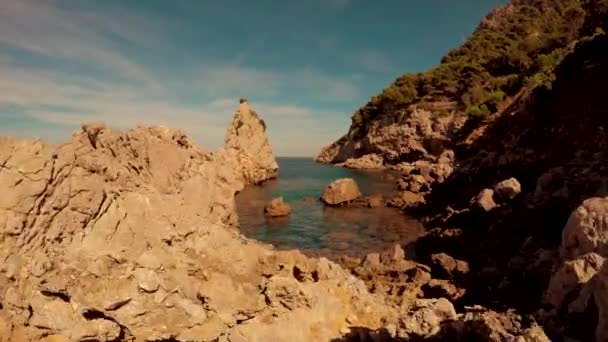 Panorama épique du paysage marin — Video