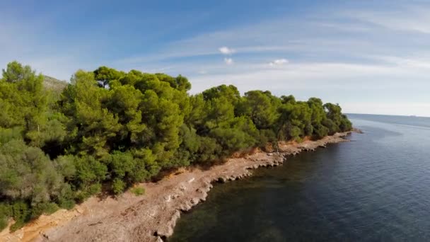 Panorama épico del paisaje marino — Vídeos de Stock