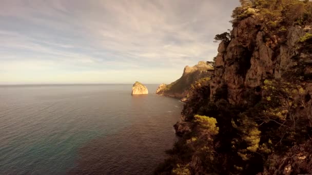 Panorama épico del paisaje marino — Vídeo de stock