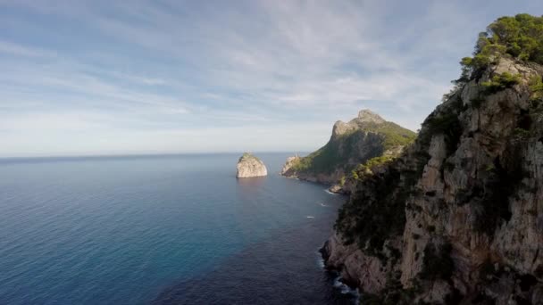 Panorama épico da paisagem marinha — Vídeo de Stock