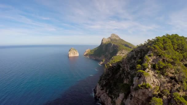 Panorama épico da paisagem marinha — Vídeo de Stock