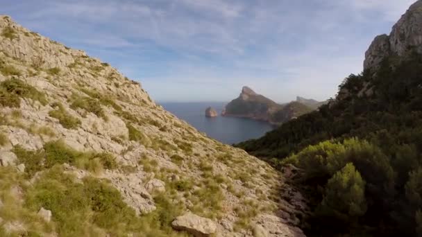자연 비치 해안 풍경 — 비디오